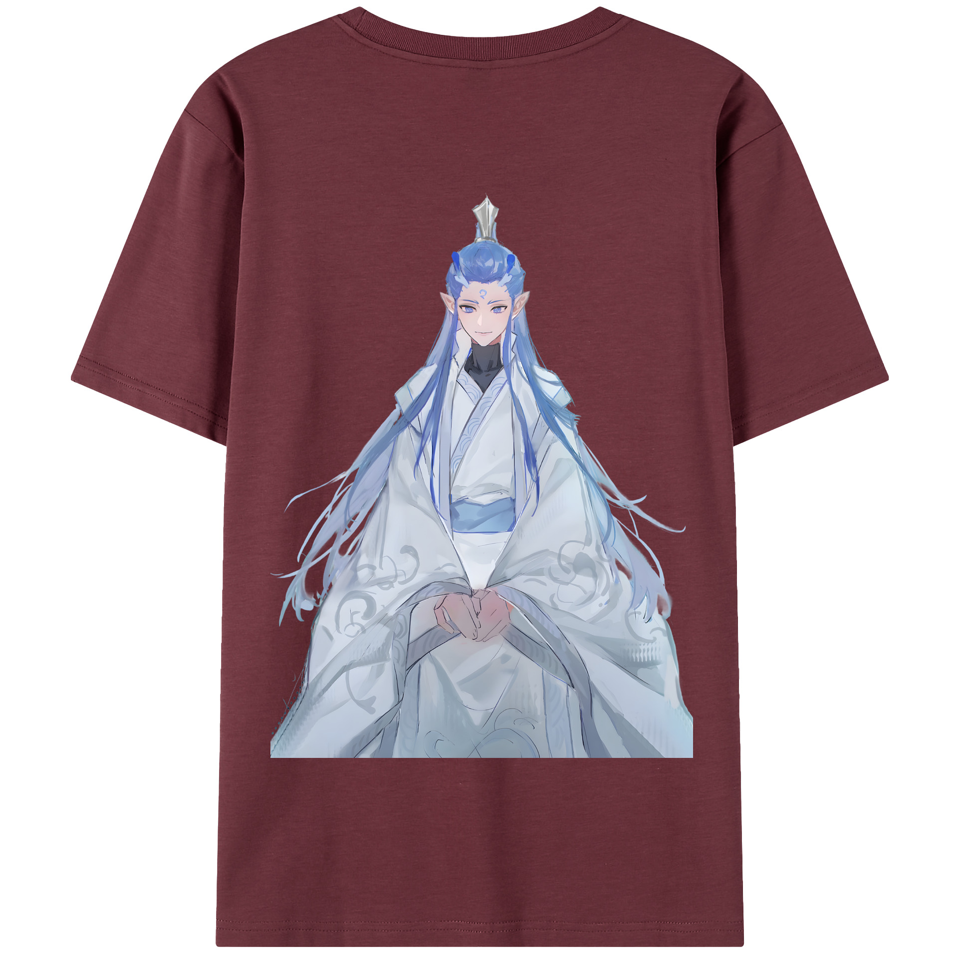 （画像用） Ne Zha 2 ナタ 魔童の大暴れ 綿100％半袖Tシャツ（背面プリント）
